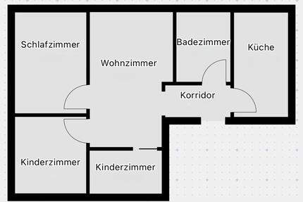Helle 4-Zimmer-Dachgeschosswohnung in ruhiger Lage - Gelsenkirchen Gelsenkirchen-Mitte