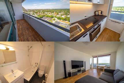 Möbliertes Penthouse, 18. Stock, Stadt- & Alpenblick & Schwimmbad - München Thalkirchen-Obersendling-Forstenried-Fürstenried-S