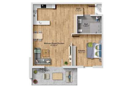 Wohnung zum Kaufen in Weikersheim 379.722,00 € 90.41 m²