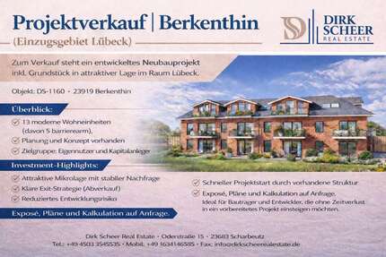 Grundstück zu verkaufen in Berkenthin 835.000,00 € 1016 m²