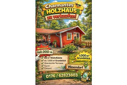 Holzhaus im Erholungsgebiet - 1.Wohnsitz möglich - Wesendorf