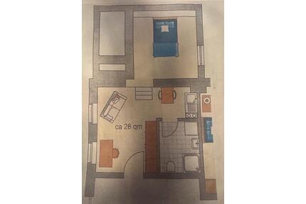 Einraumwohnung - 344,00&nbsp;EUR Kaltmiete, ca.&nbsp; 28,00&nbsp;m&sup2; in Ilmenau (PLZ: 98693)