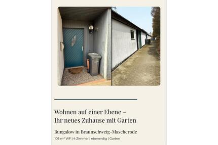 Ihr neues Zuhause mit Garten in BS Mascherode (Bungalow) - Braunschweig Südstadt- Rautheim- Mascherode