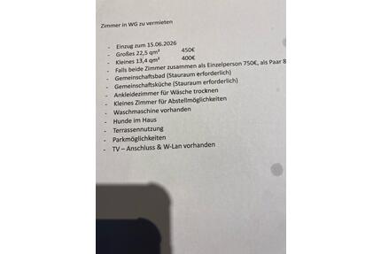 WG -Zimmer inklusive wasser und strom - Rheinau