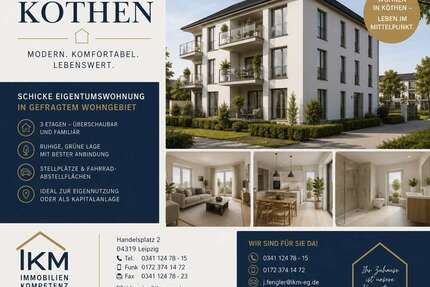 Wohnung zum Kaufen in Köthen 78.500,00 € 51.65 m²