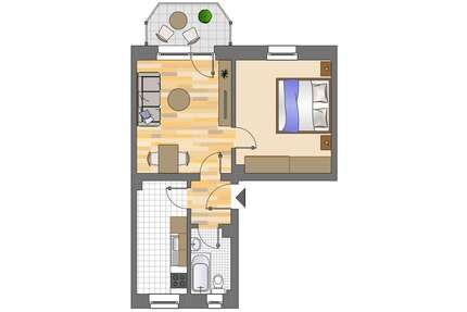 Wohnung zum Mieten in Dortmund 404,00 € 43.47 m²