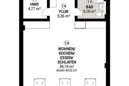 Wohnung zum Mieten in Tuttlingen 640,00 € 55 m²