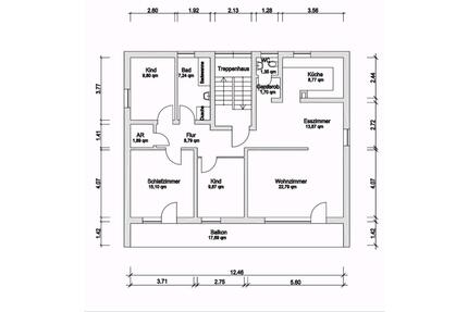 4,5 Zi.-Wohnung mit Balkon+Garage-frisch saniert. 73660 Urbach