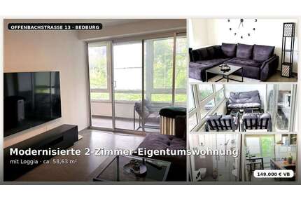 Wohnung zum Kaufen in Bedburg 149.000,00 € 58.63 m²