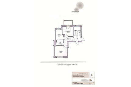 Wohnung zum Mieten in Hildesheim 480,00 € 49 m²