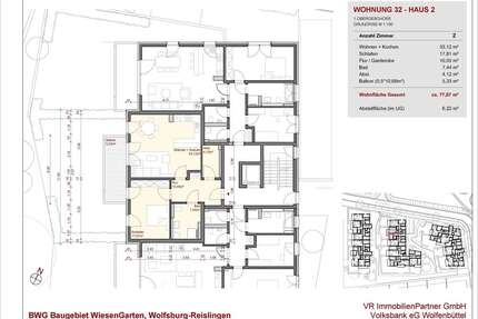 Wohnung zum Kaufen in Wolfsburg 277.000,00 € 77.86 m²