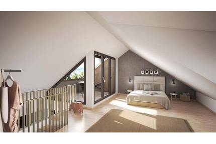 Seesicht - Studio-Traumwohnung - 3-Zimmer mit Energiestandard A+ Südbalkon + Dachterrasse - Gaienhofen