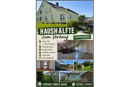 Doppelhaushälfte - 100.000,00&nbsp;EUR Kaufpreis, ca.&nbsp; 100,00&nbsp;m&sup2; in Mülsen (PLZ: 08132)