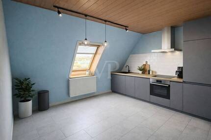 Dachgeschoss-Juwel mit Ausbaupotenzial, Gewölbekeller, massiven Carport und Traumblick! - Radebeul