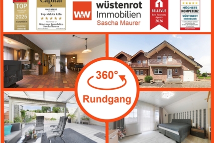 3D: Familienglück in ruhiger Lage - Sehr gepflegtes Einfamilienhaus mit Kamin, Balkon und viel Platz - Gangelt