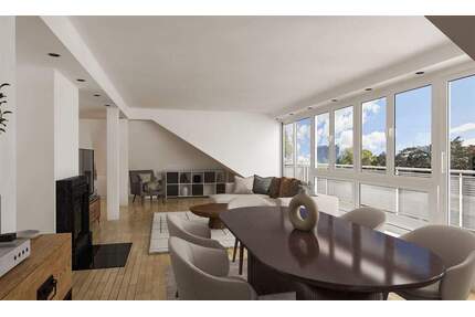 Wohnen mit Komfort - großzügiges Penthouse mit Kamin in Golzheim - Düsseldorf