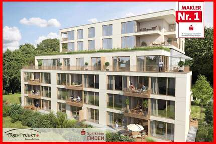 TECTUM: Exklusive 3-Zimmer-Neubau-Wohnung in TOP-Lage - Emden Stadtzentrum