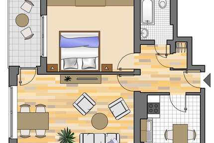 Wohnung zum Mieten in Herten 449,00 € 57 m²