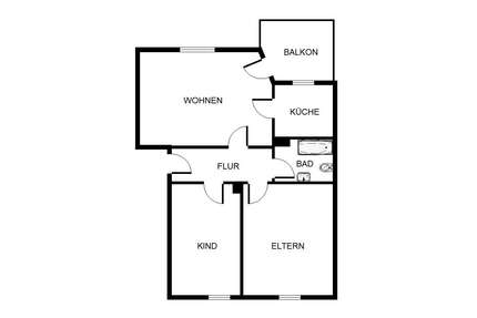 Wohnung zum Mieten in Gelsenkirchen 429,00 € 57.95 m²