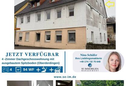 Großzügiges Wohnen unterm Fachwerk - Charmante 4 Zimmer-Wohnung in Oberderdingen!