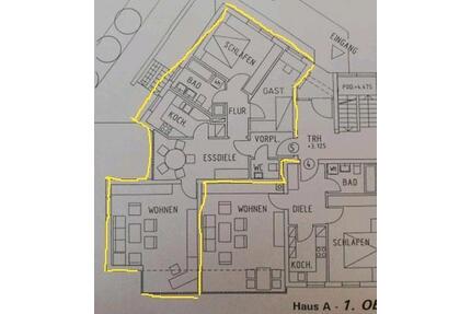 Helle 3,5 Zimmer-Wohnung in 88471 Laupheim