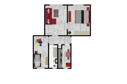 3 Raumwohnung mit Einbauküche - 270,00&nbsp;EUR Kaltmiete, ca.&nbsp; 55,64&nbsp;m&sup2; in Wildenfels (PLZ: 08134)