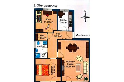 Provisionsfrei: 3 Zimmer Wohnung in Ingolstadt Nord, Audi Nähe