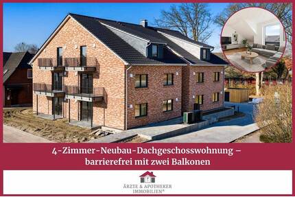 4-Zimmer-Neubau-Dachgeschosswohnung - barrierefrei mit zwei Balkonen - Leezen
