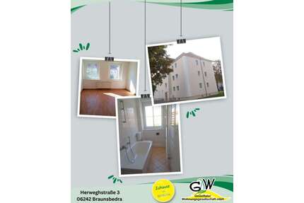 Wohnung zum Mieten in Braunsbedra 358,00 € 59.6 m²