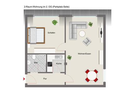Moderne 2-Raum-Wohnung - 465,00&nbsp;EUR Kaltmiete, ca.&nbsp; 58,00&nbsp;m&sup2; in Sonnewalde (PLZ: 03249)