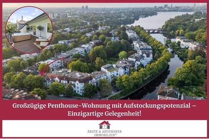 Großzügige Penthouse-Wohnung mit Aufstockungspotenzial - Einzigartige Gelegenheit! - Hamburg Winterhude