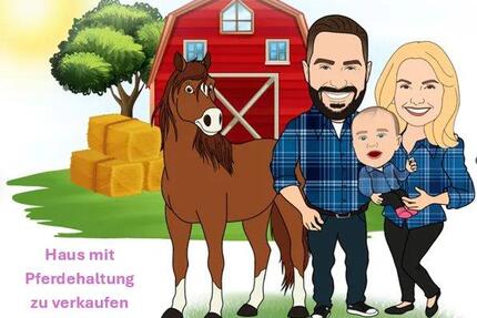 Wohnhaus, genehmigte Pferdehaltung, Weiden, Reitplatznutzung - Dickenschied