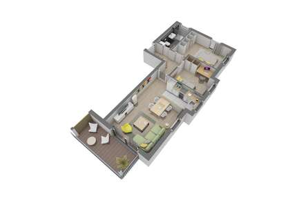 Wohnung zum Mieten in Hanau Steinheim 1.042,00 € 61.3 m²