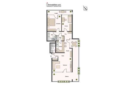 Wohnung zum Kaufen in Stuttgart Neugereut 280.000,00 € 86.17 m² - Stuttgart / Neugereut