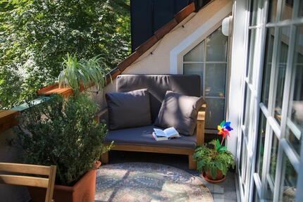 Möblierte 3-Zi. 113 m² – Süd-Loggia+Garten+Carport - 12 Monate - Buckenhof