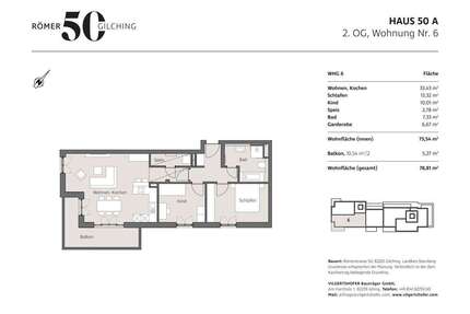 Wohnung zum Kaufen in Gilching 639.000,00 € 78.81 m²