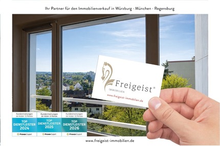 Eigennutzung oder Kapitalanlage: Apartment mit Weitblick nahe Uni Hubland mit Aufzug - Gerbrunn