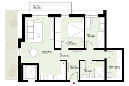 Wohnung zum Kaufen in Bretten 405.000,00 € 77.81 m²