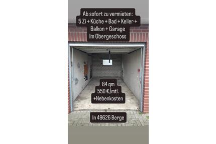*Anfragestop* 84 qm Wohnung - OGDG - 49626 Berge