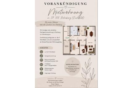 Helle Dachgeschosswohnung zu vermieten - Uder
