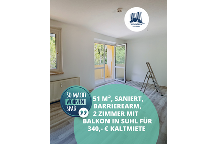 Wohnung zum Mieten in Suhl 340,00 € 50.3 m²