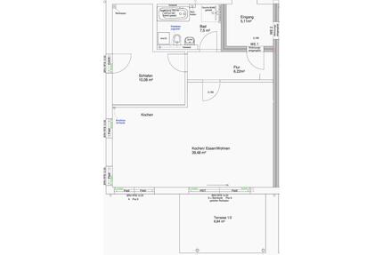 Mietwohnung, 1,5 Zimmer, 67 qm, NeubauErstbezug - Oerlenbach