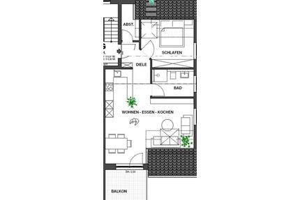 2023 Neubau**Helle Penthouse 2-Zi-Wohnung, KFW40 Plus Südbalkon - Deggingen
