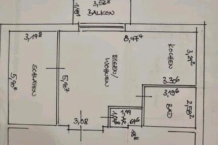 Wohnung mit Balkon - 635,00&nbsp;EUR Kaltmiete, ca.&nbsp; 70,00&nbsp;m&sup2; in Stegaurach (PLZ: 96135)