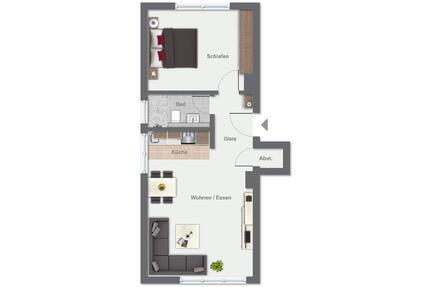 2 Zimmer Wohnung Leverkusen Rheindorf 52 qm ab Juni