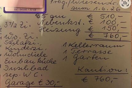 Wohnung zu vermieten, - 760,00&nbsp;EUR Kaltmiete, ca.&nbsp; 85,00&nbsp;m&sup2; in Freiburg (Elbe) (PLZ: 21729)