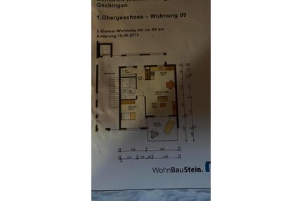 Attraktive 2 Zimmer Wohnung mit 64 m2 und großzügigem Balkon - Gechingen