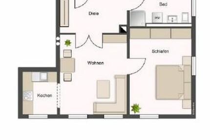 Möblierte 2-Zimmer-Wohnung in Dresden-Löbtau für 1–2 Personen