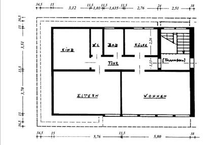 2,5-Zimmer-Dachgeschosswhg. in zentr., ruhiger Lage in Sittensen