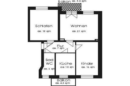 Provisionsfrei! DD-Gruna - 3-Zimmer-Altbauwohnung - Dresden Blasewitz